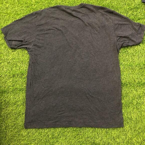 Men's Grey Retro Grey Adidas USA Golf Flag Graphic Tee - Picture 2 of 4